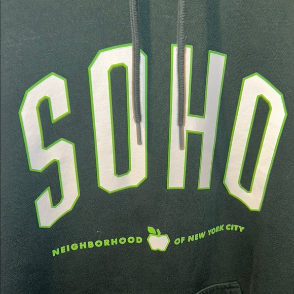 H&M Green Hoodie with White Lettering - Picture 5 of 7